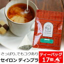 紅茶 ティーバッグ 17個入 お徳用パック セイロンティー ディンブラ / スリランカ紅茶 ミルクティーにもおすすめ / おいしい 人気 ティーパック 三角ティーバッグ 三角ティーパック / TBTKY2Y