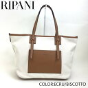 RIPANI (リパーニ) キャンバス×牛革 ステッチトートバッグ