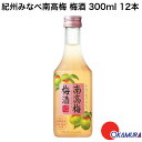 【要エントリーポイント10倍6/4 20:00〜6/11 1:59】宝酒造 紀州みなべ南高梅 梅酒 300ml 12本 (1ケース)