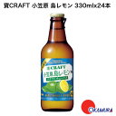 寶CRAFT 小笠原 島レモン〔チューハイ〕2ケースセット (12本+12本)330ml瓶セット(24本)(クラフト 地域限定)宝酒造