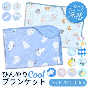 ＼10％OFF★／【送料無料】ひんやりブランケット ひんやりCOOLブランケット 冷感 ブランケット 接触冷感 70×100cm ひざ掛け 夏用 ひざ掛け 車 ひんやり 夏用 ブランケット タオルケット レディース 冷感ブランケット 子供 ベビーカー お昼寝 保育園