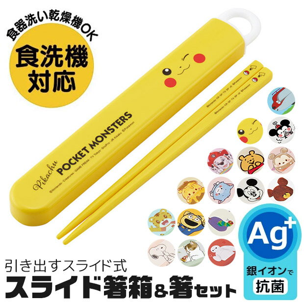 ＼10％OFF★／ 【2点以上で送料無料】 skater 箸 ケース付き 箸箱 箸 子供 箸 食洗器対応 お箸 おしゃれ お箸 男の子 お箸 女の子 スライドケース スライド式 日本製 2023年 新柄 スケーター 給食 遠足 幼稚園 保育園 小学校 ランチグッズ 大人のサムネイル