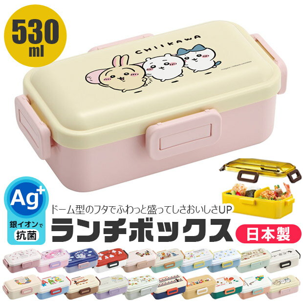 楽天スーパーSALE＼20％OFF★／2023年度新柄 SKATER 食洗器対応 ふわっと弁当箱 530ml お弁当箱 女子 1段 弁当箱 子供 小学生 スケーター 蓋 パッキン レンジ対応 おしゃれ 男の子 女の子 女子 高校生 女性 レディース キャラ弁 デコ弁 幼稚園 かわいい キャラクター プラスのサムネイル