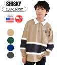 【送料無料】 SHISKY シスキー 長袖 ポロシャツ 長袖tシャツ キッズ 男の子 ロンティー ロンTキッズ ビッグシルエット ボーダー ビッグシルエット 160 ポロシャツ ロンt 子供服 男の子 ジュニア 150 tシャツ トップス チャコール ベージュ グリーン ネイビー 130 140