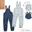 【 在庫限り★ 】【送料無料】 デニムサロペット キッズ オーバーオール つなぎ キッズ ジュニア 男の子 女の子 子供服 子供 おしゃれ 可愛い カジュアル デニム ジーンズ パンツ 長ズボン 春夏 120 130 140 150 160 ロングパンツ デニムパンツ オールシーズン