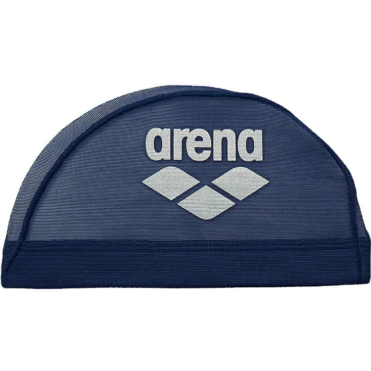 arena アリーナ メッシュキャップ ネイビーXシルバー Lサイズ ARN-6414 NSV | スポーツ スポーツ用品 水泳 スイミング スイマー トレーニング 水着 スイムウェア プール 帽子 スイミングキャップ スイムキャップ メッシュキャップ メッシュ素材 紺 ネイビー シルバー L
