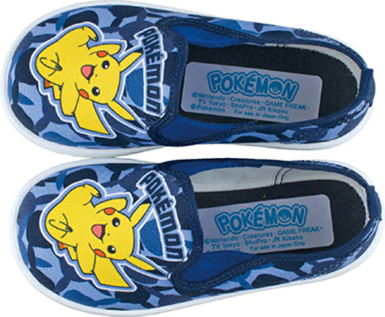 ASAHI アサヒシューズ ポケモンP108BL 16cm KC35482 | アサヒ健康くん シューズ 靴 ベビー キッズ 子供 ジュニア ポケモン キャラクター ポケットモンスター ピカチュウ スリッポンシューズ 上履き 上靴 室内 体育館 日本製 かわいい 16センチ