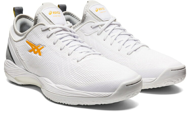 asics アシックス GLIDE NOVA FF 2 WHITE/SAFFRON 26.5 1061A038 106 | スポーツ スポーツ用品 グッズ ツール 雑貨 靴 シューズ 26.5センチ 男性用 メンズ バスケットボール 軽量 安定感 ローカット 白 ホワイト