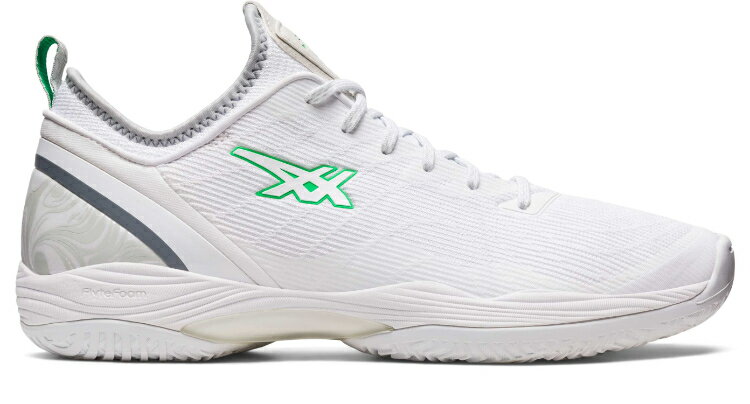 asics アシックス GLIDE NOVA FF 2 WHITE/CILANTRO 24 1061A038 107 | スポーツ スポーツ用品 グッズ ツール 雑貨 靴 シューズ 24センチ 男性用 メンズ バスケットボール 軽量 安定感 ローカット 白 ホワイト