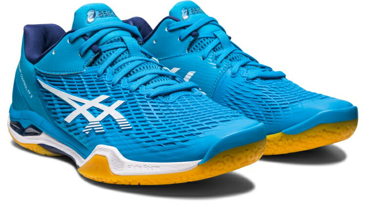 asics アシックス COURT CONTROL FF 3 ISLAND BLUE/WHITE 30 1071A087 400 | スポーツ スポーツ用品 グッズ ツール 雑貨 靴 シューズ 30センチ メンズ 男性用 バドミントン 柔軟性 クッション性 青 ブルー 白 ホワイト