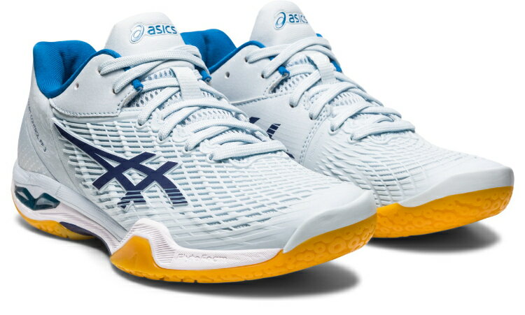 asics アシックス COURT CONTROL FF 3 SKY/INDIGO BLUE 25 1072A089 400 | スポーツ スポーツ用品 グッズ ツール 雑貨 靴 シューズ 25センチ レディース 女性用 ハンドボール クッション性 青 ブルー インディゴ