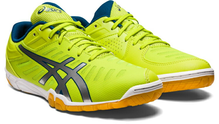 asics アシックス ATTACK EXCOUNTER 2 NEON LIME/PURE SILVER 23.5 1073A002 300 | スポーツ スポーツ用品 グッズ ツール 雑貨 靴 シューズ 23.5センチ レディース メンズ フットワーク 卓球 蛍光 ライム 銀 シルバー