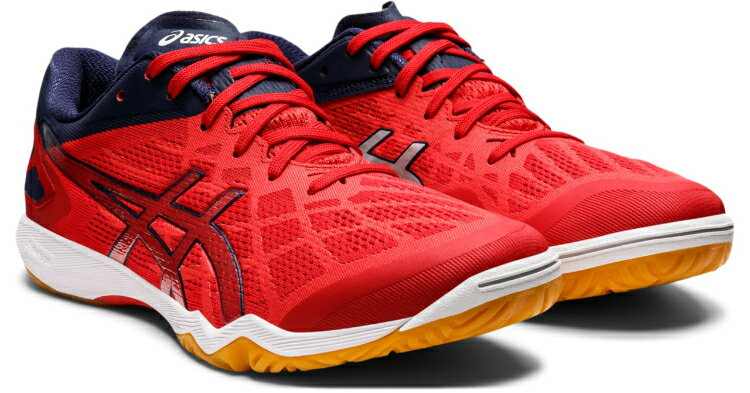 asics アシックス ATTACK DOMINATE FF 2 CLASSIC RED/PURE SILVER 25 1073A010 600 | スポーツ スポーツ用品 グッズ ツール 雑貨 靴 シューズ 25センチ レディース メンズ フラッグシップ 卓球 赤 レッド 銀 シルバー