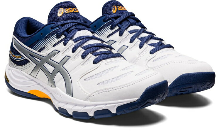 asics アシックス GEL-BEYOND 6 W/PRSV 26 1073A038 104 | スポーツ スポーツ用品 グッズ ツール 雑貨 靴 シューズ 26センチ レディース メンズ ハンドボール 衝撃緩衝性 白 ホワイト 銀 シルバー