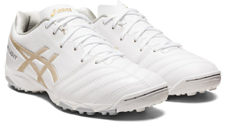 asics アシックス DS LIGHT JR GS TF WHITE/RICH GOLD 19 1104A047 122 | スポーツ スポーツ用品 グッズ ツール 雑貨 靴 シューズ 19センチ キッズ 子ども サッカー ジュニア メッシュ 白 ホワイト ゴールド