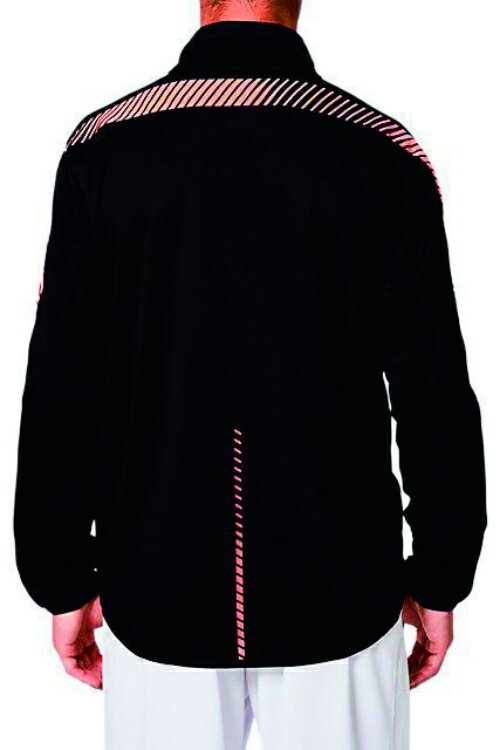 asics アシックス 88 TEAM TR JKT(LINE TAPE) PERFORMANCE BLACK/FLASH CORAL 2XL 2031A655 2 | スポーツ メンズ 2XL ブラック 黒 服 衣料 ウェア 衣料品ジャケット ジャージ ラインテープデザイン 吸汗速乾性 ポリエステル100% 2