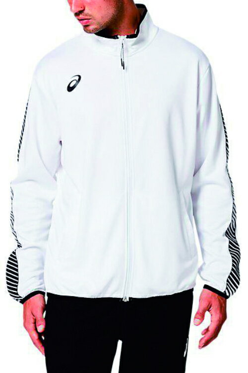 asics アシックス TEAM TR KNIT JKT(LINE TAP ブリリアントホワイト 3XL 2031D904 100 | スポーツ メンズ 3XL ホワイト 白 服 衣類 衣料品ウェア ウエア アウター ドライトレーニングジャケット ジャケット 吸汗速乾 快適