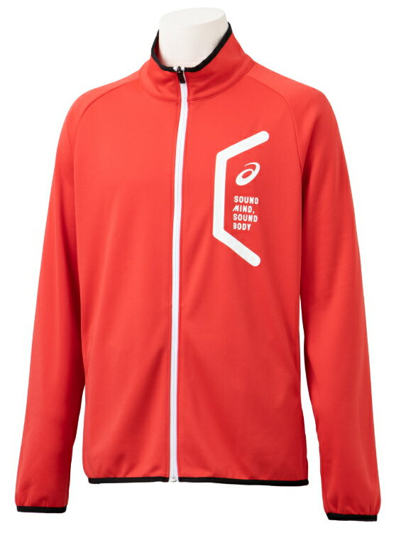 asics アシックス TEAM HEX KNIT JKT RE クラシックレッド S 2031D909 600 | スポーツ メンズ S レッド 赤 服 衣類 衣料品ウェア ウエア チームウェア ジャージ ドライトレーニングスリムジャケット ジャケット 吸汗速乾