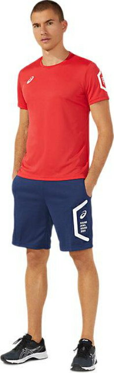 asics アシックス TEAM HEX KNIT HARF PNT RE ピーコート 4XL 2031D911 400 | スポーツ メンズ 4XL 紺 服 衣類 衣料品ウェア ウエア チームウェア ボトムス ズボン ドライトレーニングハーフパンツ ショートパンツ