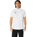 asics アシックス TEAM C DRY SS POLO Re ブリリアントホワイト M 2031D932 100 | スポーツ メンズ M ホワイト 白 服 衣類 衣料品ウェア ウエア トップス ドライ半袖ポロシャツ 半袖 ポロシャツ 吸汗速乾 ポリエステル ボタンダウン