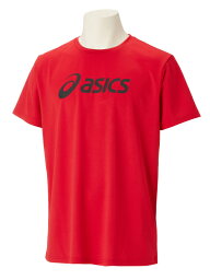 asics アシックス ES DRY SPAIRAL LOGO SS SH クラシックレッド L 2031E020 600 | スポーツ メンズ L レッド 赤 服 衣類 衣料品ウェア ウエア トップス シャツ Tシャツ ロゴ 半袖 ドライ 吸汗速乾 リサイクルポリエステル