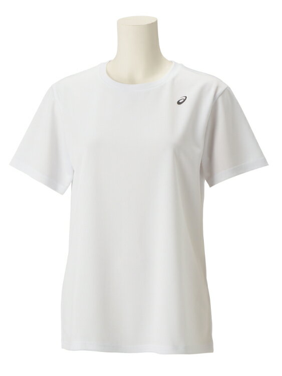 asics アシックス ES WS DRY ONEPOINT SS SHI ブリリアントホワイト L 2032C786 100 | スポーツ レディース L ホワイト 白 服 衣類 衣料品ウェア ウェア フィットネスウェア トップス ドライ ワンポイント 半袖シャツ Tシャツ シャツ 吸汗速乾 ロゴ(4.0)