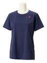 asics アシックス ES WS DRY ONEPOINT SS SHI ピーコート XL 2032C786 400 | スポーツ レディース XL 紺 服 衣類 衣料品ウェア ウェア フィットネスウェア トップス ドライ ワンポイント 半袖シャツ Tシャツ シャツ 吸汗速乾 ロゴ(4)