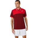 asics アシックス MEN COURT POLO SHIRT ビートジュースXクラシックレッド L 2041A256 601 | スポーツ用品 スポーツ グッズ ツール ア..