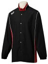 asics アシックス WARMUPJACKET ブラックxストロングレッド S 2063A198 2 | スポーツ スポーツウェア ウエア ユニセックス キッ...
