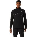 asics アシックス MEN HYBRID STRETCH WOVEN パフォーマンスブラック 2XL 2091A622 1 | スポーツ スポーツウェア 陸上 ランニング ジョギング マラソン ストレッチウーブンジャケット 上着 羽織 トップス メンズ 部活 スポーツ用品 ワンポイント ロゴ