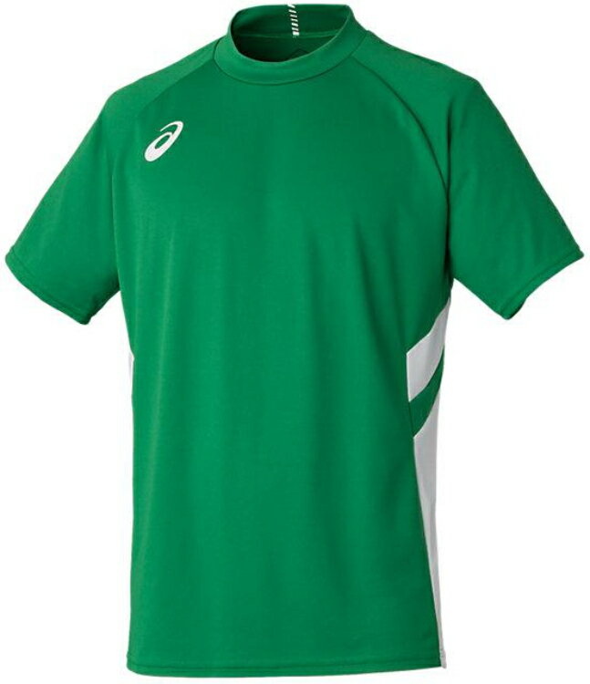 asics アシックス 01 GAME SHIRT アマゾングリーン L 2101A038 300 | スポーツ スポーツウェア サッカー ゲームシャツ Tシャツ 半袖 トップス ドライ 吸汗速乾 快適 メンズ スポーツ用品 レーニング 部活 練習 ロゴ ワンポイント
