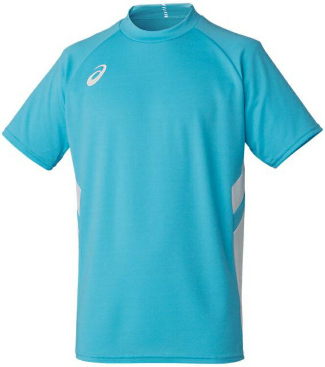 asics アシックス 01 GAME SHIRT アクア 3XL 2101A038 401 | スポーツ スポーツウェア サッカー ゲームシャツ Tシャツ 半袖 トップス ドライ 吸汗速乾 快適 メンズ スポーツ用品 レーニング 部活 練習 ロゴ ワンポイント