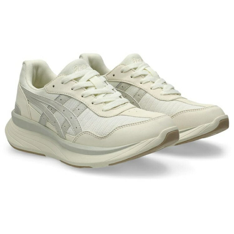 asics アシックス商事 KNEESUP W019 オフホワイトxベージュ 22.5 1242A019 750 | スニーカー シューズ 靴 ウォーキングシューズ ウェルネスウォーカー 3E 負担軽減 軽量 通気性 クッション性 反発性 歩行 散歩 運動 デイリーユース カジュアル スポーティ レディース