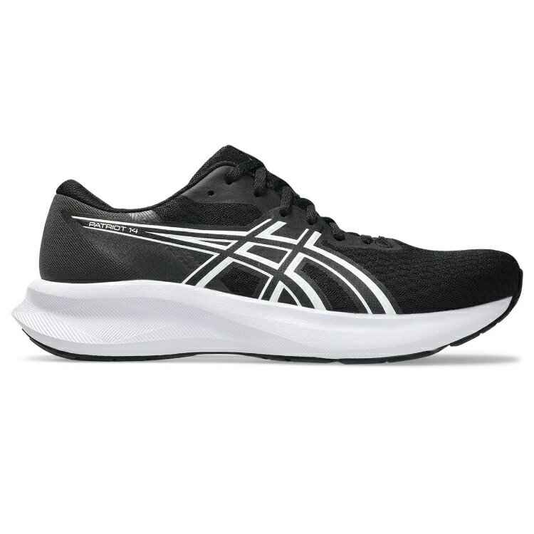 asics アシックス PATRIOT 14 BLACK/WHITE 27 1011C050 2 | ファッション スニーカー シューズ 靴 ランニングシューズ 運動靴 パトリオット スポーツ ジョギング ウォーキング マラソン トレーニング 陸上 部活 クッション性 通気性 メンズ