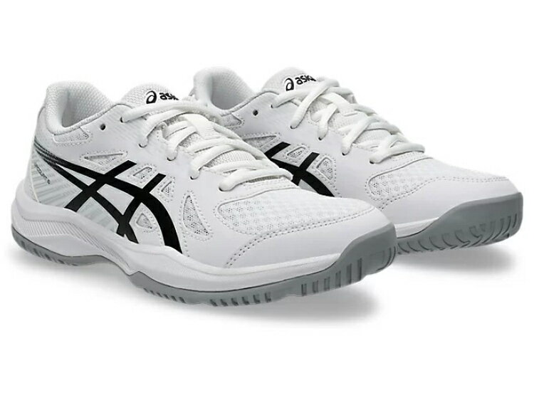 asics アシックス UPCOURT 6 GS WHITE/BLACK 20.5 1074A045 101 | スポーツ用品 シ...