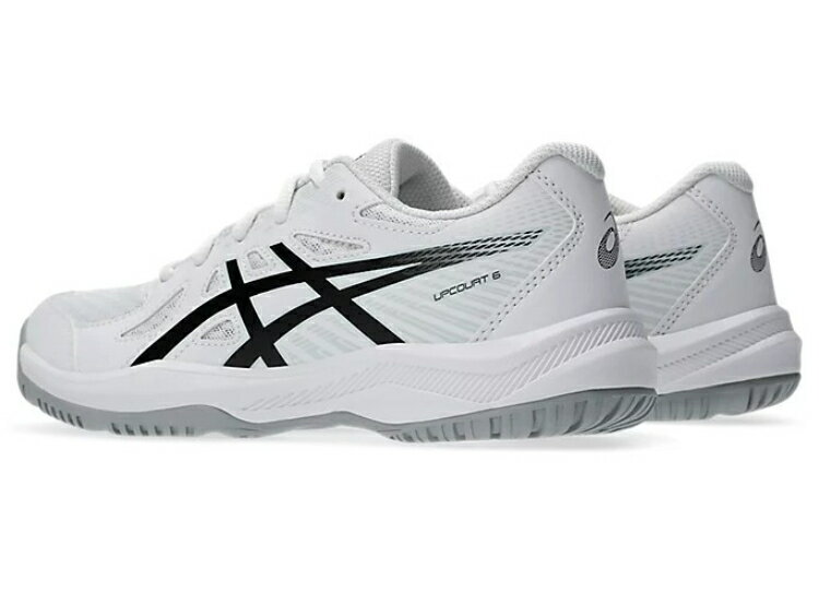 asics アシックス UPCOURT 6 GS WHITE/BLACK 20.5 1074A045 101 | スポーツ用品 シ...