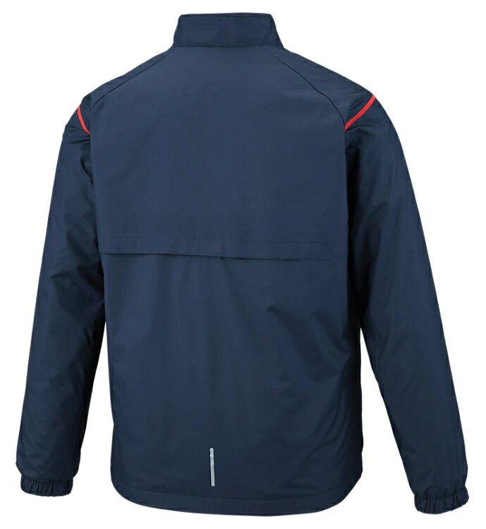 SIMONS STOREのasics アシックス 裏トリコットブレーカージャケット(ステッチ/リサイクル素材) ピーコート S 2031E059 401 | スポーツ用品 ウエア ファッション トップス トレーニングウエア ウインドブレーカー ジャケット フルジップ 裏起毛 フィットネス スポーツ 運動 トレーニング｜アングル2