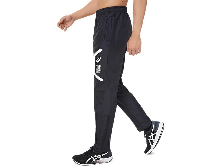 SIMONS STOREのasics アシックス 裏トリコットブレーカーパンツ(スリム/リサイクル素材) パフォーマンスブラック XS 2031E062 1 | スポーツ用品 ウエア ファッション ボトムス トレーニングウエア ウインドブレーカー ロングパンツ 長ズボン 裏起毛 フィットネス スポーツ 運動｜アングル3