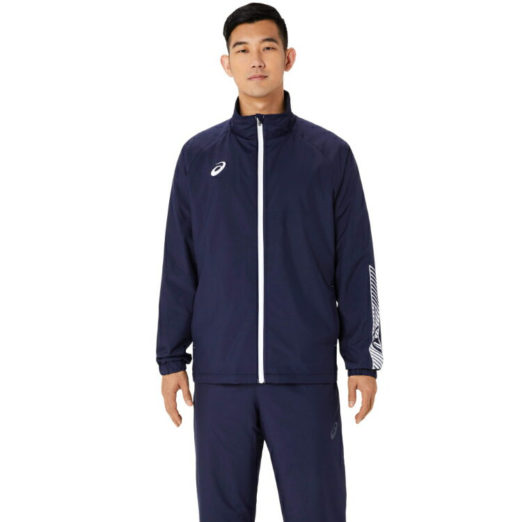 asics アシックス 裏トリコットウインドブレーカージャケット ミッドナイトxブリリ...