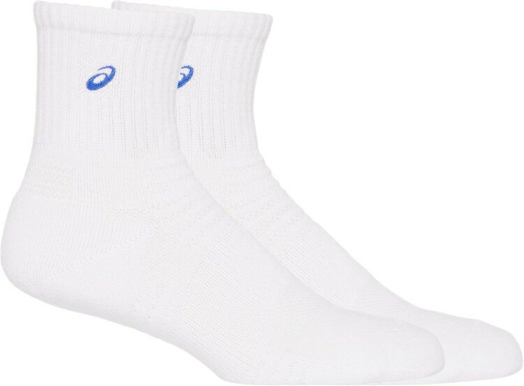 asics アシックス ソックス18(はき口~かかとまでの長さ18cm) ブリリアントホワイトxアシックスブルー S 3033B871 102 | スポーツ用品 小物 グッズ アクセサリー ファッション ソックス 靴下 くつ下 バスケットボールウエア バスケット トレーニング 速乾性 快適 ユニセックス