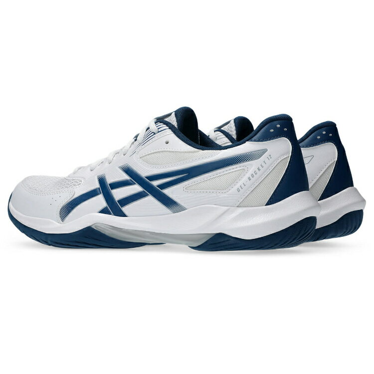 asics アシックス GEL-ROCKET 12 WHITE/MAKO BLUE 26.5 1073A080 100 | 靴 くつ シ...