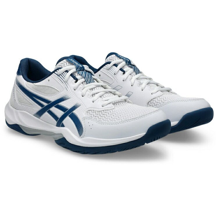 asics アシックス GEL-ROCKET 12 WHITE/MAKO BLUE 26.5 1073A080 100 | 靴 くつ シ...