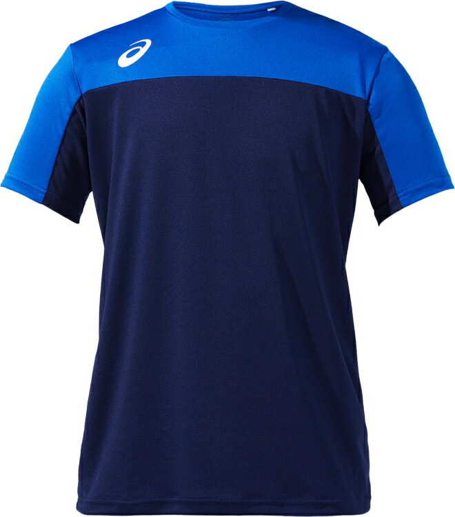 asics アシックス GAME SHIRT ピーコートxアシックスブルー XL 2101A137 400 | スポーツ スポーツウェア サッカー フットサル マルチ ゲームシャツ Tシャツ トップス メンズ ブロックタイプ サイバードライ スポーツ用品 部活 練習 ロゴ ワンポイント