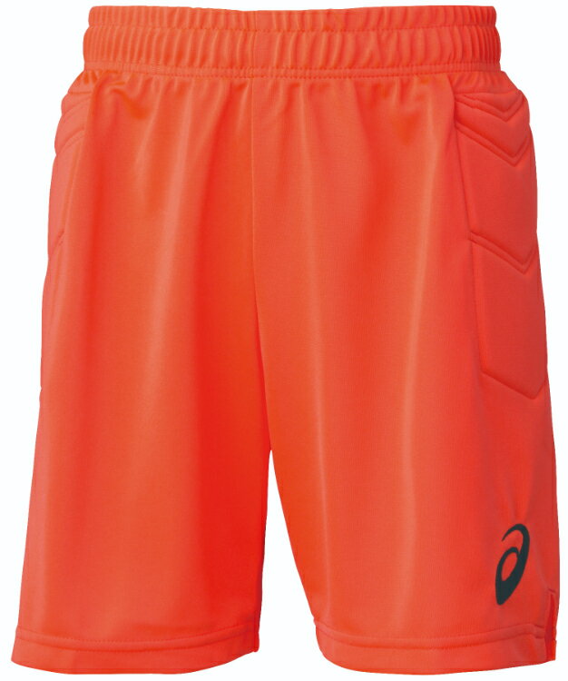 asics アシックス 12 JR． GK GAME PANT フラッシュコーラル 130 2104A005 700 | スポーツ スポーツウェア サッカー フットサル GKゲームパンツ 半ズボン ショートパンツ 吸汗速乾 トリコット素材 ゴールキーパー キッズ ジュニア Jr. 子供 練習 部活