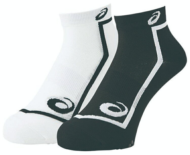 asics アシックス 2P ANKLE SOCKS Bホワイ�