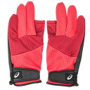 asics アシックス MESH GLOVE レッド M 328