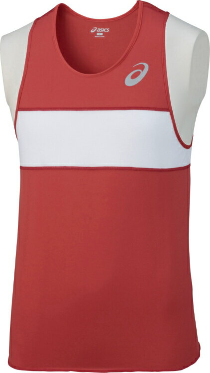 asics アシックス SINGLET レッド M XT1039