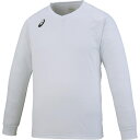 asics アシックス PRACTICE LONG SLEEVE TOP WHITE M XW6747 1 | スポーツ バレーボール メンズ レディース バレーボールウェア ウエア ホワイト 白 M トップス トレーナー プラクティス長袖シャツ シャツ 長袖 吸汗速乾 ロングスリーブトップ