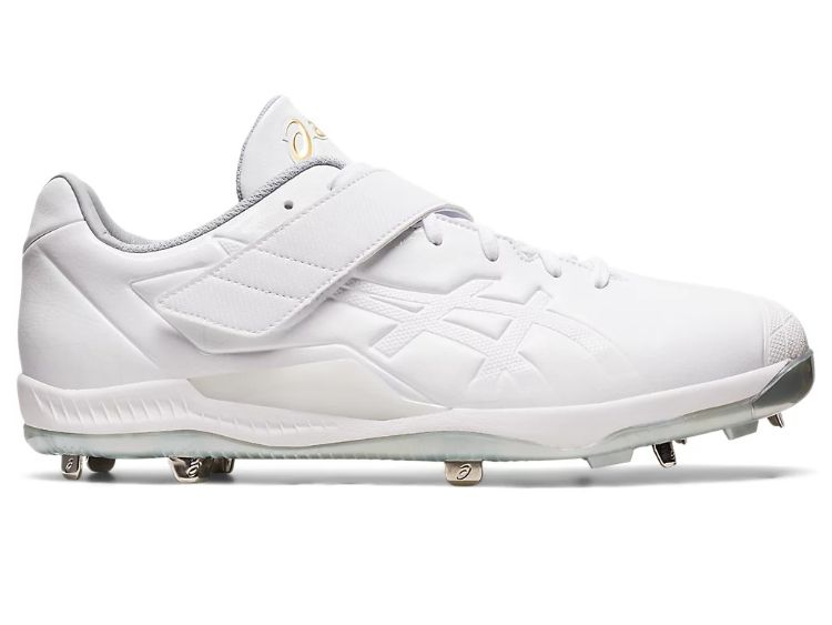 asics アシックス GOLDSTAGE SETDO ホワイト/ホワイト 25.5cm 1121A066 110 | スポーツ 運動 靴 くつ シューズ 男性用 男性 紳士靴 メンズ 野球 ベースボール 野球スパイク 試合 練習 スパイク スピード向上 フィット感 高性能 軽量 反発力 人工皮革 履き心地 機能性 25.5