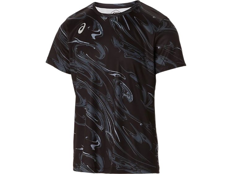 asics アシックス GRAPHIC DRY TSHIRT ブラック XL 2121A335 1 | スポーツ 運動 衣類 衣料品 服 ウエア ウェア 男性 紳士服 メンズ 野球 ベースボール トップス Tシャツ 半袖 ハーフスリーブ 丸首 ドライ チームウエア 練習 部活 快適 トレーニング 機能性 XL